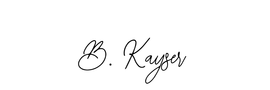 The best way (Bearetta-2O07w) to make a short signature is to pick only two or three words in your name. The name B. Kayser include a total of six letters. For converting this name. B. Kayser signature style 12 images and pictures png