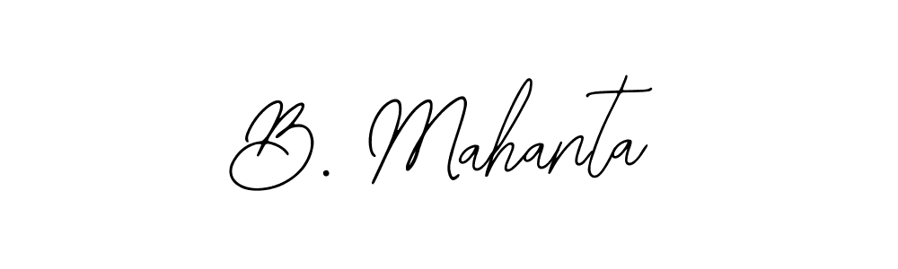 You should practise on your own different ways (Bearetta-2O07w) to write your name (B. Mahanta) in signature. don't let someone else do it for you. B. Mahanta signature style 12 images and pictures png