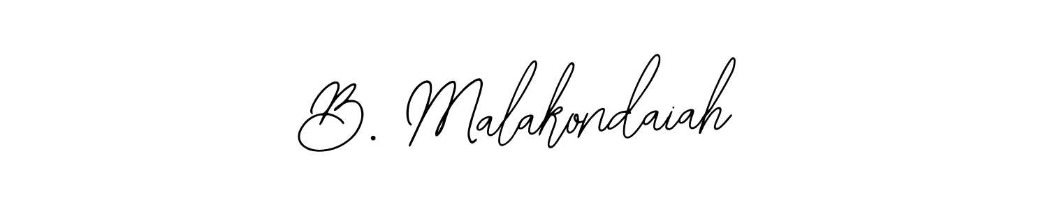 Design your own signature with our free online signature maker. With this signature software, you can create a handwritten (Bearetta-2O07w) signature for name B. Malakondaiah. B. Malakondaiah signature style 12 images and pictures png