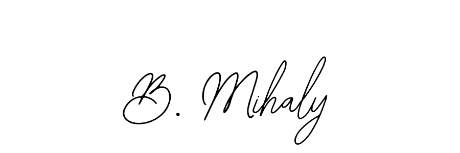 The best way (Bearetta-2O07w) to make a short signature is to pick only two or three words in your name. The name B. Mihaly include a total of six letters. For converting this name. B. Mihaly signature style 12 images and pictures png