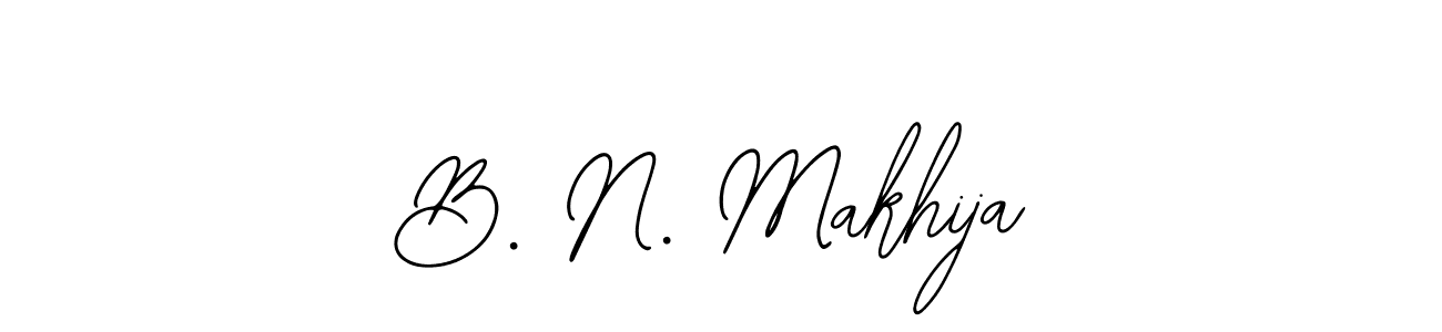 Make a beautiful signature design for name B. N. Makhija. With this signature (Bearetta-2O07w) style, you can create a handwritten signature for free. B. N. Makhija signature style 12 images and pictures png