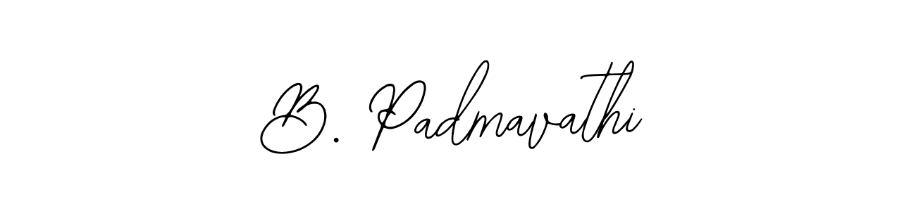Create a beautiful signature design for name B. Padmavathi. With this signature (Bearetta-2O07w) fonts, you can make a handwritten signature for free. B. Padmavathi signature style 12 images and pictures png