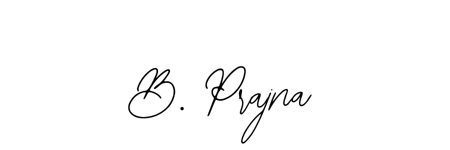 if you are searching for the best signature style for your name B. Prajna. so please give up your signature search. here we have designed multiple signature styles  using Bearetta-2O07w. B. Prajna signature style 12 images and pictures png