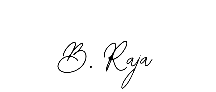 How to make B. Raja name signature. Use Bearetta-2O07w style for creating short signs online. This is the latest handwritten sign. B. Raja signature style 12 images and pictures png