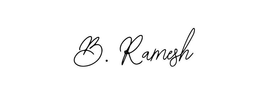 Design your own signature with our free online signature maker. With this signature software, you can create a handwritten (Bearetta-2O07w) signature for name B. Ramesh. B. Ramesh signature style 12 images and pictures png