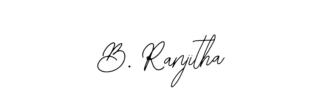 Also we have B. Ranjitha name is the best signature style. Create professional handwritten signature collection using Bearetta-2O07w autograph style. B. Ranjitha signature style 12 images and pictures png