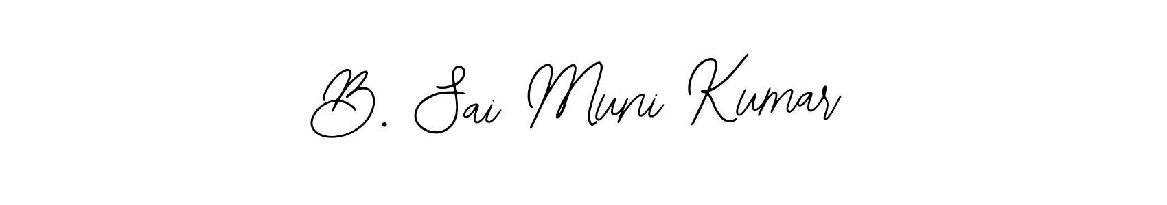 Create a beautiful signature design for name B. Sai Muni Kumar. With this signature (Bearetta-2O07w) fonts, you can make a handwritten signature for free. B. Sai Muni Kumar signature style 12 images and pictures png