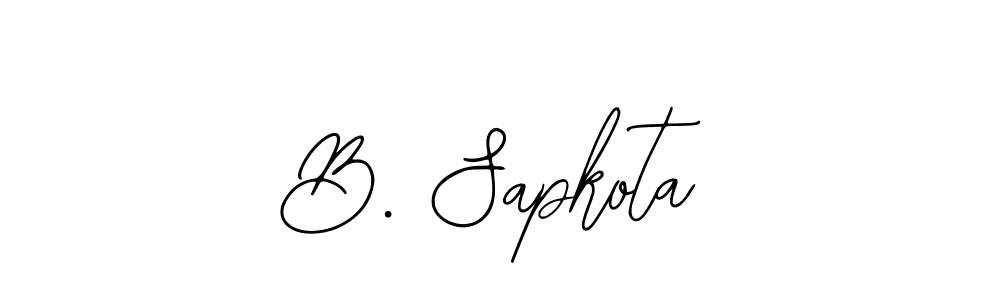 You can use this online signature creator to create a handwritten signature for the name B. Sapkota. This is the best online autograph maker. B. Sapkota signature style 12 images and pictures png