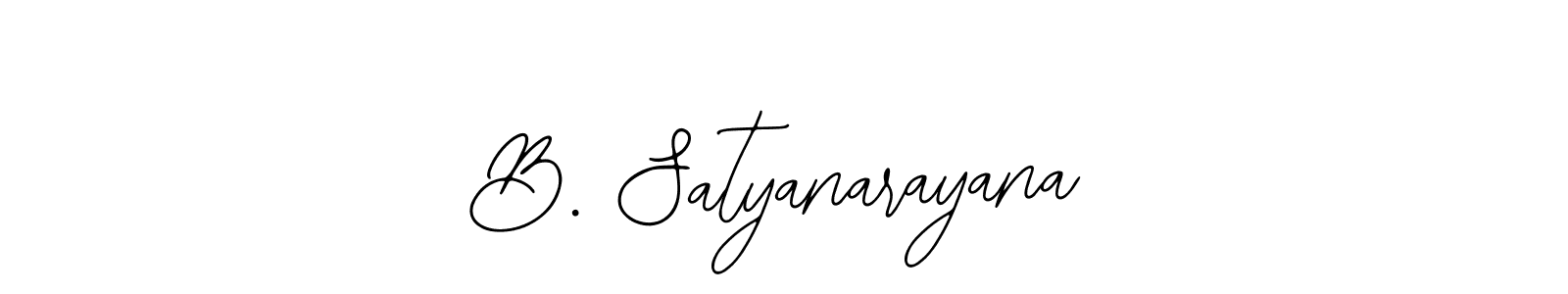 The best way (Bearetta-2O07w) to make a short signature is to pick only two or three words in your name. The name B. Satyanarayana include a total of six letters. For converting this name. B. Satyanarayana signature style 12 images and pictures png