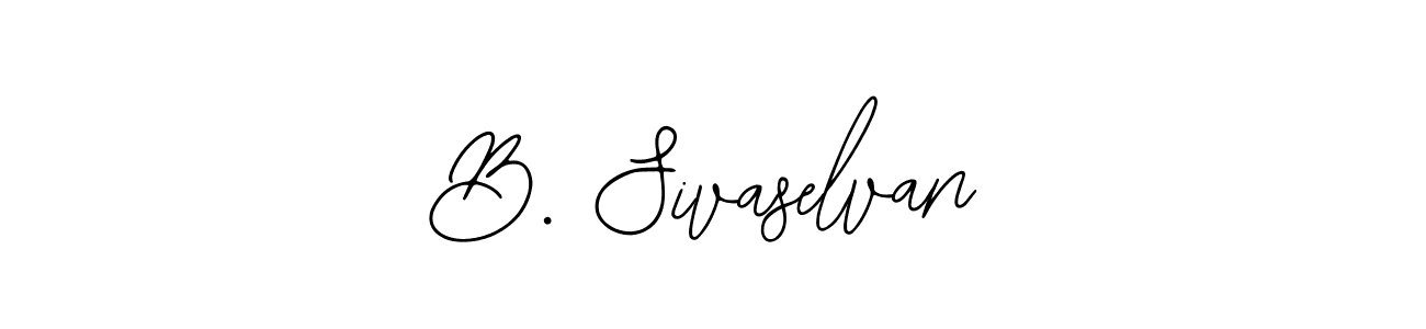 Make a beautiful signature design for name B. Sivaselvan. Use this online signature maker to create a handwritten signature for free. B. Sivaselvan signature style 12 images and pictures png
