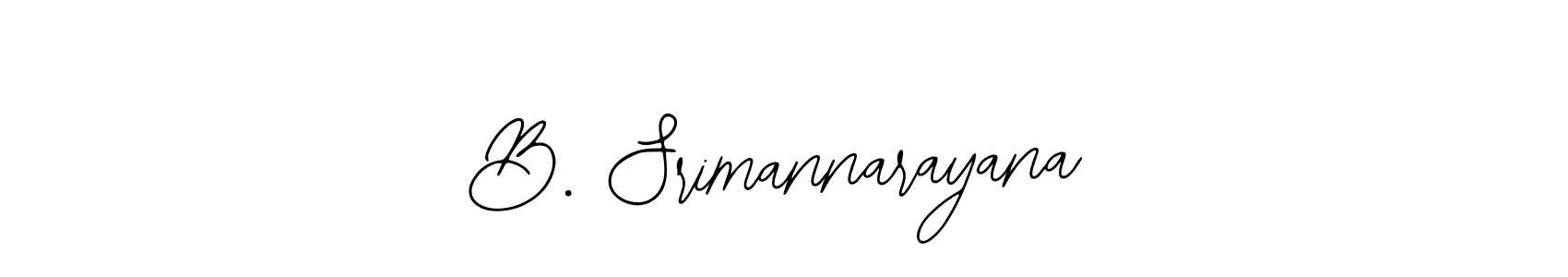 Create a beautiful signature design for name B. Srimannarayana. With this signature (Bearetta-2O07w) fonts, you can make a handwritten signature for free. B. Srimannarayana signature style 12 images and pictures png