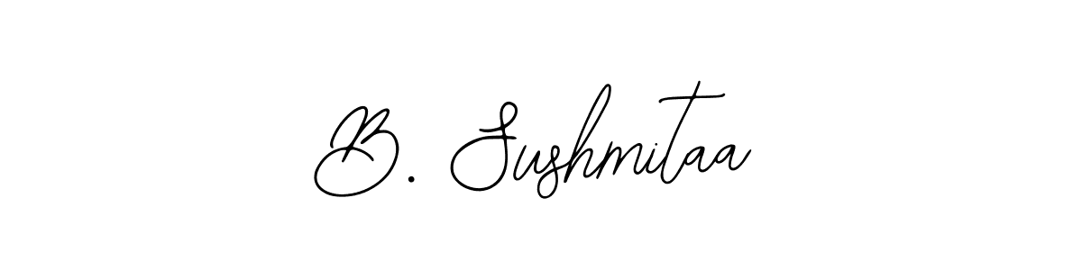 The best way (Bearetta-2O07w) to make a short signature is to pick only two or three words in your name. The name B. Sushmitaa include a total of six letters. For converting this name. B. Sushmitaa signature style 12 images and pictures png