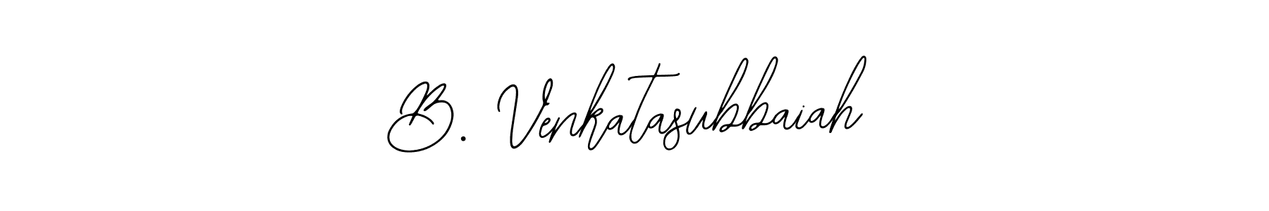 Create a beautiful signature design for name B. Venkatasubbaiah. With this signature (Bearetta-2O07w) fonts, you can make a handwritten signature for free. B. Venkatasubbaiah signature style 12 images and pictures png