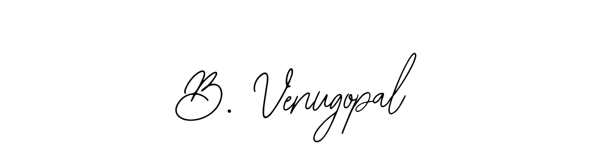 The best way (Bearetta-2O07w) to make a short signature is to pick only two or three words in your name. The name B. Venugopal include a total of six letters. For converting this name. B. Venugopal signature style 12 images and pictures png