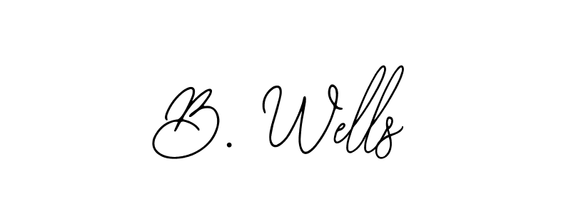 This is the best signature style for the B. Wells name. Also you like these signature font (Bearetta-2O07w). Mix name signature. B. Wells signature style 12 images and pictures png