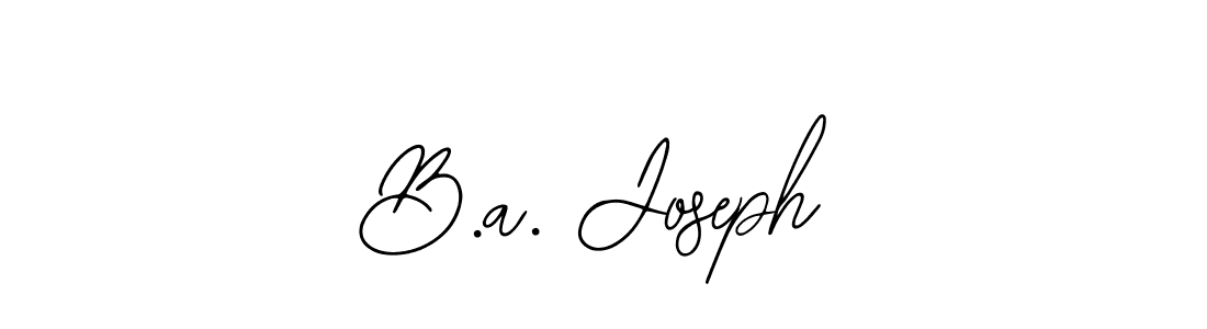 See photos of B.a. Joseph official signature by Spectra . Check more albums & portfolios. Read reviews & check more about Bearetta-2O07w font. B.a. Joseph signature style 12 images and pictures png