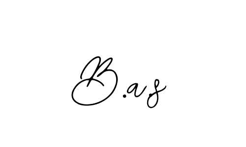 Make a beautiful signature design for name B.a.s. With this signature (Bearetta-2O07w) style, you can create a handwritten signature for free. B.a.s signature style 12 images and pictures png