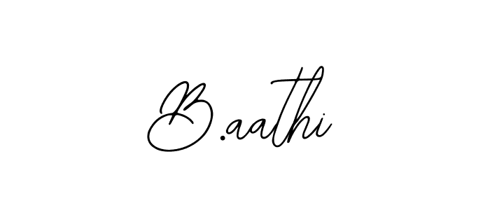 How to make B.aathi signature? Bearetta-2O07w is a professional autograph style. Create handwritten signature for B.aathi name. B.aathi signature style 12 images and pictures png