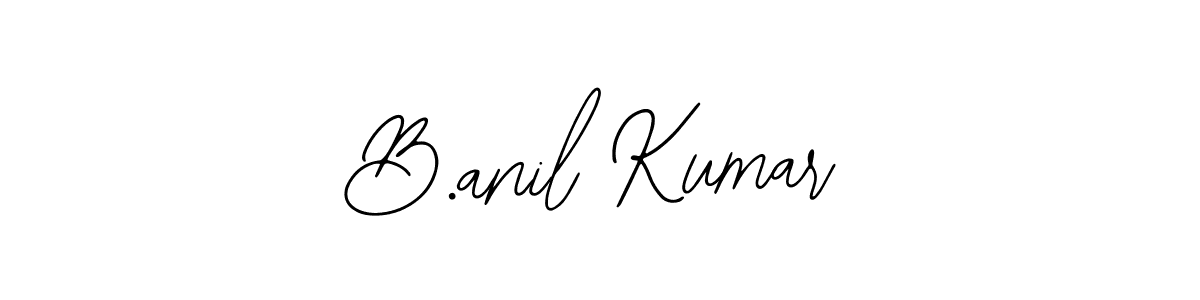 Use a signature maker to create a handwritten signature online. With this signature software, you can design (Bearetta-2O07w) your own signature for name B.anil Kumar. B.anil Kumar signature style 12 images and pictures png