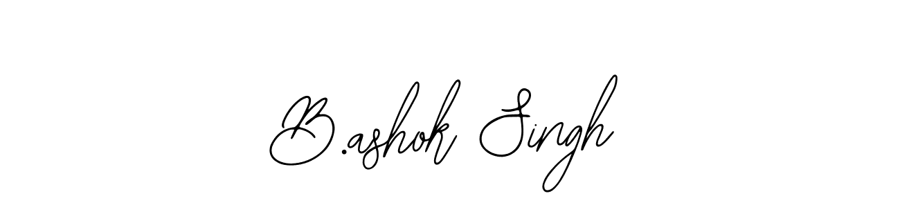 Use a signature maker to create a handwritten signature online. With this signature software, you can design (Bearetta-2O07w) your own signature for name B.ashok Singh. B.ashok Singh signature style 12 images and pictures png