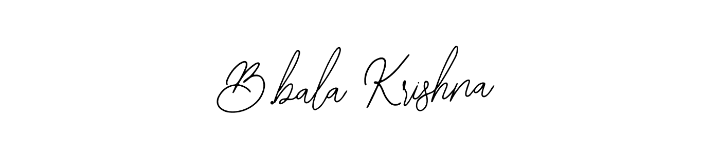 Use a signature maker to create a handwritten signature online. With this signature software, you can design (Bearetta-2O07w) your own signature for name B.bala Krishna. B.bala Krishna signature style 12 images and pictures png