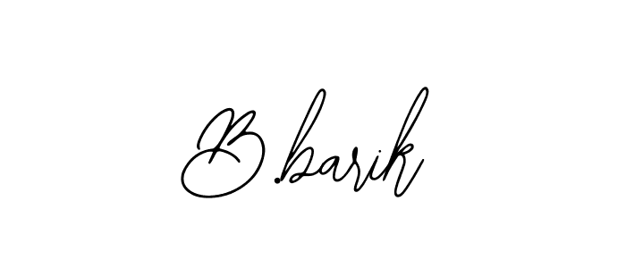 The best way (Bearetta-2O07w) to make a short signature is to pick only two or three words in your name. The name B.barik include a total of six letters. For converting this name. B.barik signature style 12 images and pictures png