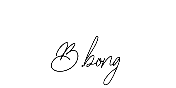 You should practise on your own different ways (Bearetta-2O07w) to write your name (B.bong) in signature. don't let someone else do it for you. B.bong signature style 12 images and pictures png