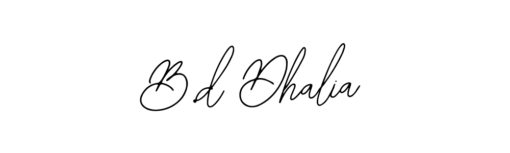 B.d Dhalia stylish signature style. Best Handwritten Sign (Bearetta-2O07w) for my name. Handwritten Signature Collection Ideas for my name B.d Dhalia. B.d Dhalia signature style 12 images and pictures png
