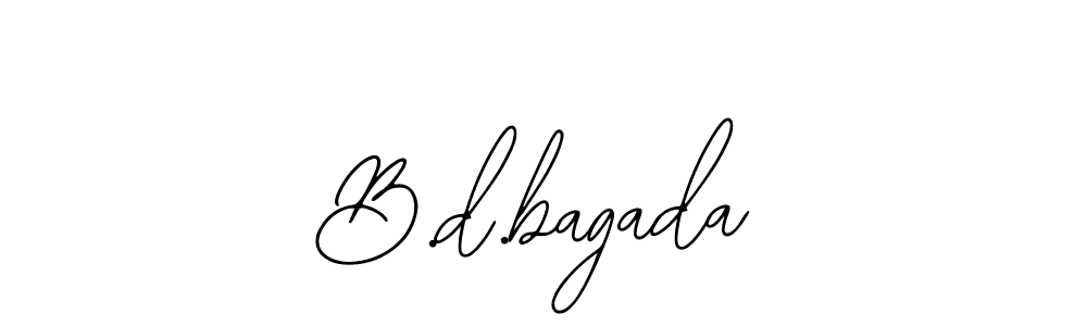 if you are searching for the best signature style for your name B.d.bagada. so please give up your signature search. here we have designed multiple signature styles  using Bearetta-2O07w. B.d.bagada signature style 12 images and pictures png