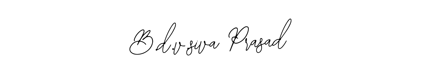 Design your own signature with our free online signature maker. With this signature software, you can create a handwritten (Bearetta-2O07w) signature for name B.d.v.siva Prasad. B.d.v.siva Prasad signature style 12 images and pictures png