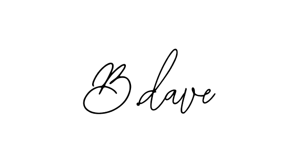 Also we have B.dave name is the best signature style. Create professional handwritten signature collection using Bearetta-2O07w autograph style. B.dave signature style 12 images and pictures png