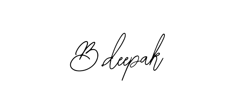 How to Draw B.deepak signature style? Bearetta-2O07w is a latest design signature styles for name B.deepak. B.deepak signature style 12 images and pictures png