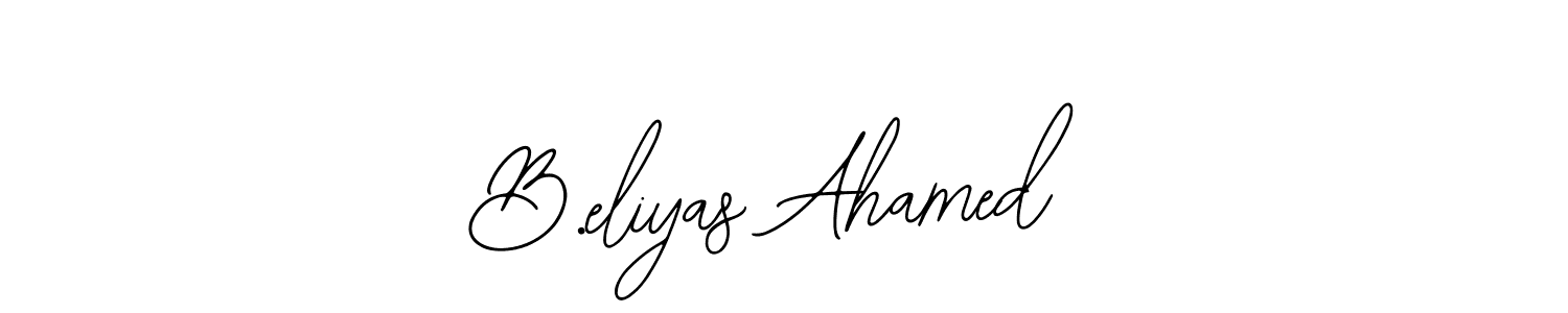 It looks lik you need a new signature style for name B.eliyas Ahamed. Design unique handwritten (Bearetta-2O07w) signature with our free signature maker in just a few clicks. B.eliyas Ahamed signature style 12 images and pictures png