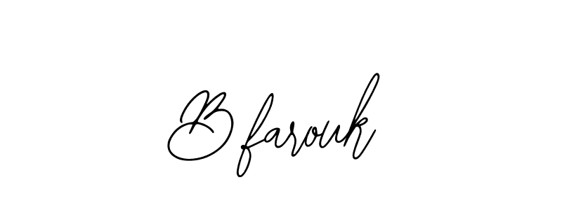 Also You can easily find your signature by using the search form. We will create B.farouk name handwritten signature images for you free of cost using Bearetta-2O07w sign style. B.farouk signature style 12 images and pictures png