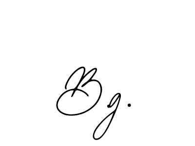 Design your own signature with our free online signature maker. With this signature software, you can create a handwritten (Bearetta-2O07w) signature for name B.g.. B.g. signature style 12 images and pictures png