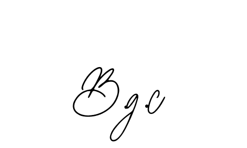 How to make B.g.c signature? Bearetta-2O07w is a professional autograph style. Create handwritten signature for B.g.c name. B.g.c signature style 12 images and pictures png