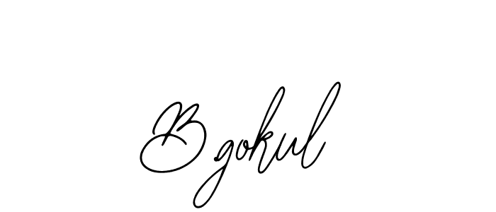 Also You can easily find your signature by using the search form. We will create B.gokul name handwritten signature images for you free of cost using Bearetta-2O07w sign style. B.gokul signature style 12 images and pictures png