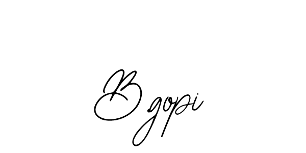 How to Draw B.gopi signature style? Bearetta-2O07w is a latest design signature styles for name B.gopi. B.gopi signature style 12 images and pictures png