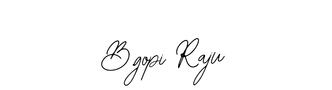 How to make B.gopi Raju name signature. Use Bearetta-2O07w style for creating short signs online. This is the latest handwritten sign. B.gopi Raju signature style 12 images and pictures png