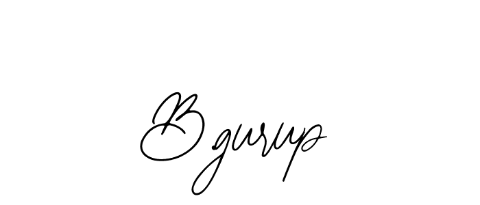 You should practise on your own different ways (Bearetta-2O07w) to write your name (B.gurup) in signature. don't let someone else do it for you. B.gurup signature style 12 images and pictures png