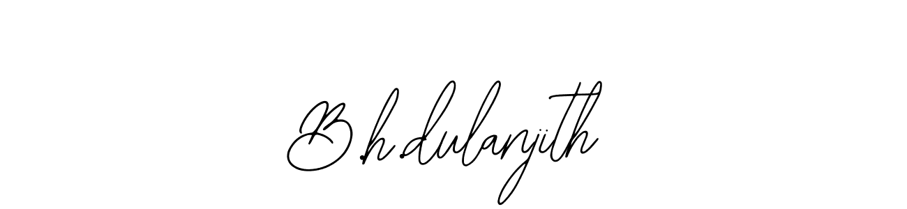 Use a signature maker to create a handwritten signature online. With this signature software, you can design (Bearetta-2O07w) your own signature for name B.h.dulanjith. B.h.dulanjith signature style 12 images and pictures png