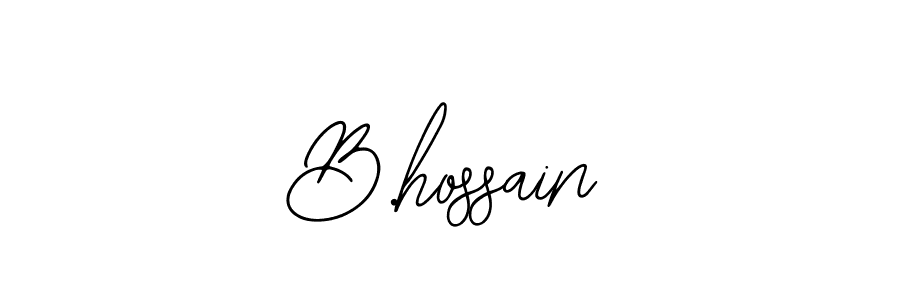 Create a beautiful signature design for name B.hossain. With this signature (Bearetta-2O07w) fonts, you can make a handwritten signature for free. B.hossain signature style 12 images and pictures png