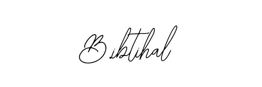 Bearetta-2O07w is a professional signature style that is perfect for those who want to add a touch of class to their signature. It is also a great choice for those who want to make their signature more unique. Get B.ibtihal name to fancy signature for free. B.ibtihal signature style 12 images and pictures png