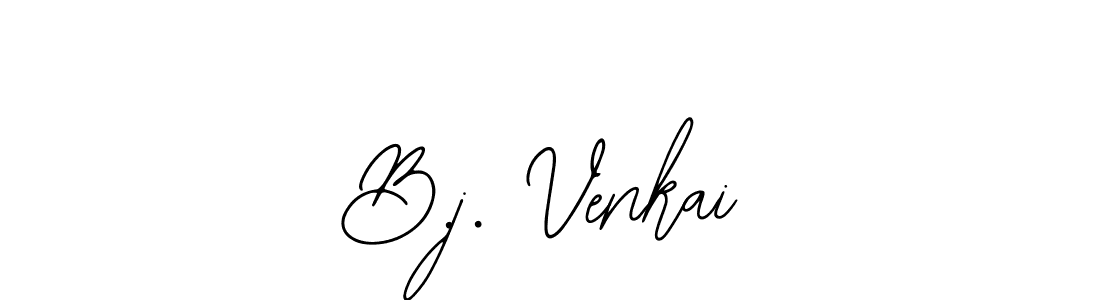 You should practise on your own different ways (Bearetta-2O07w) to write your name (B.j. Venkai) in signature. don't let someone else do it for you. B.j. Venkai signature style 12 images and pictures png
