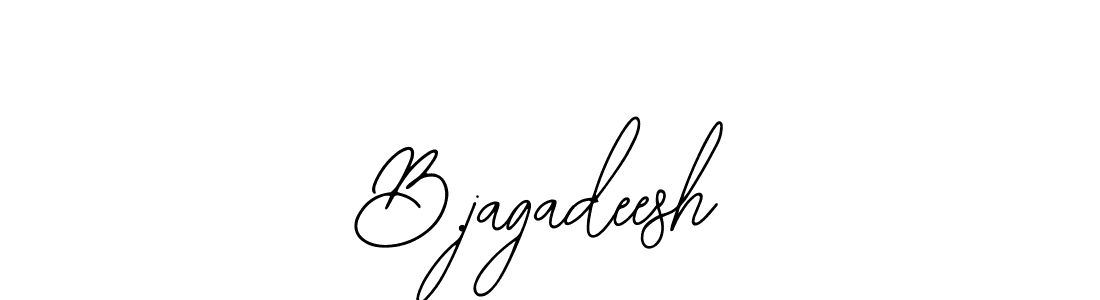 Also we have B.jagadeesh name is the best signature style. Create professional handwritten signature collection using Bearetta-2O07w autograph style. B.jagadeesh signature style 12 images and pictures png