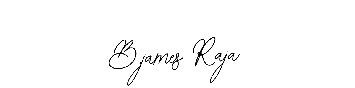 Also You can easily find your signature by using the search form. We will create B.james Raja name handwritten signature images for you free of cost using Bearetta-2O07w sign style. B.james Raja signature style 12 images and pictures png