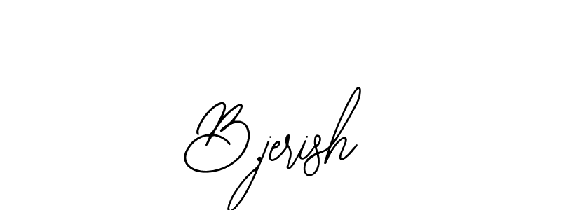 Create a beautiful signature design for name B.jerish. With this signature (Bearetta-2O07w) fonts, you can make a handwritten signature for free. B.jerish signature style 12 images and pictures png