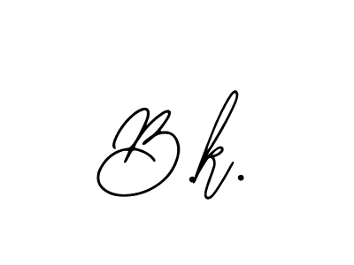 Also we have B.k. name is the best signature style. Create professional handwritten signature collection using Bearetta-2O07w autograph style. B.k. signature style 12 images and pictures png