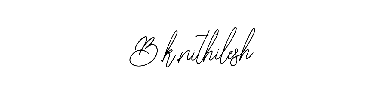 Here are the top 10 professional signature styles for the name B.k.nithilesh. These are the best autograph styles you can use for your name. B.k.nithilesh signature style 12 images and pictures png