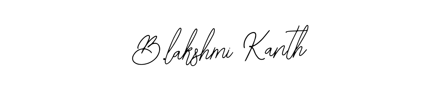 Make a beautiful signature design for name B.lakshmi Kanth. Use this online signature maker to create a handwritten signature for free. B.lakshmi Kanth signature style 12 images and pictures png